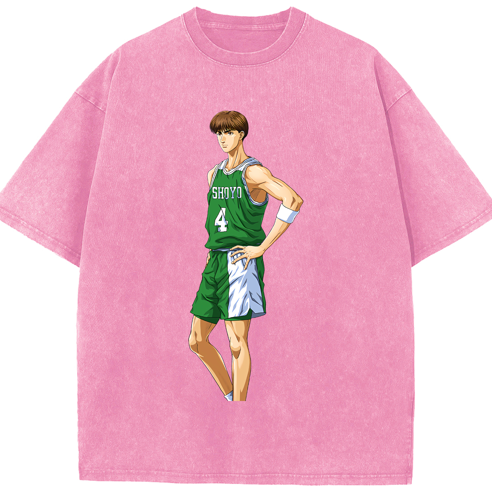 （画像用） SLAM DUNK／スラムダンク 綿100% ヴィンテージ風 半袖Tシャツ（フロントプリント）